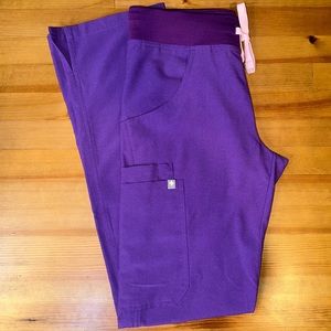 FIGS Ultra Violet Kade Cargo Scrub Pants XXS